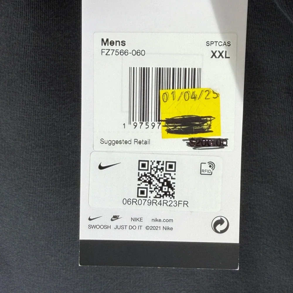 Nike‎ Mens Tech Fleece Oversized Coach Jacket Anthracite FZ7566-060 XXL New